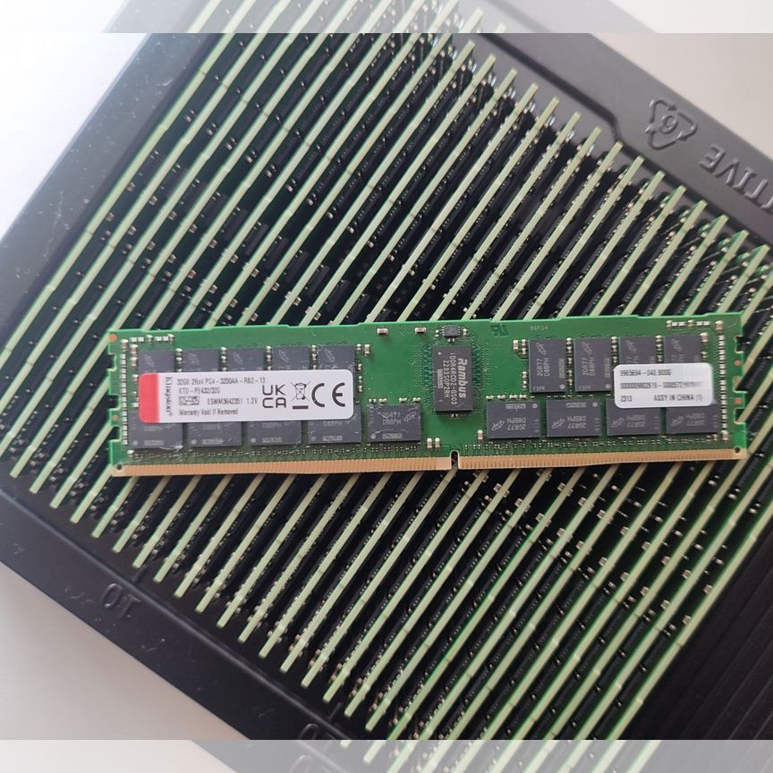 32 Gb 3200 Mhz 2rx4 Rdimm Kingston, Склад 30 Шт