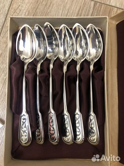 Набор ложек серебро СССР