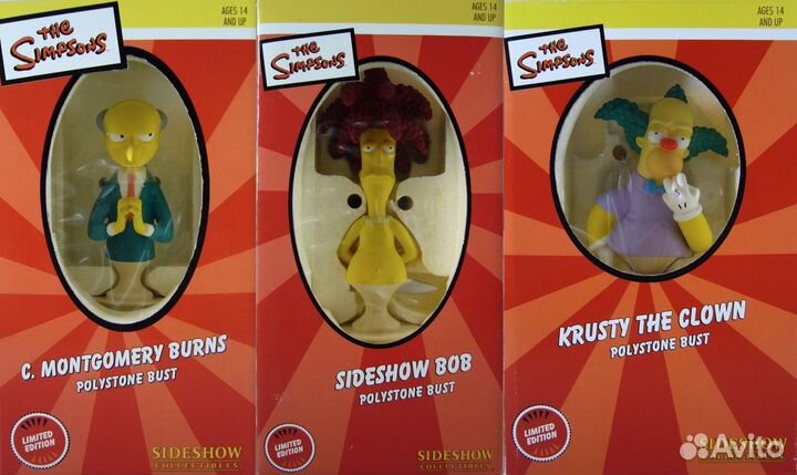 Sideshow The Simpsons Bust set не Hot toys