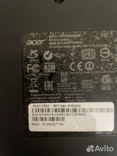 Ноутбук Acer E5-511