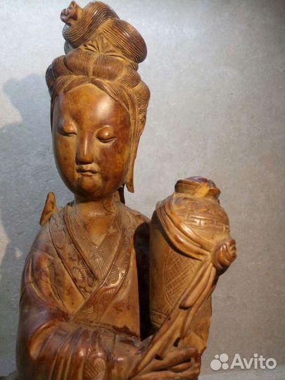 Антикварная китайская статуэтка девушки
