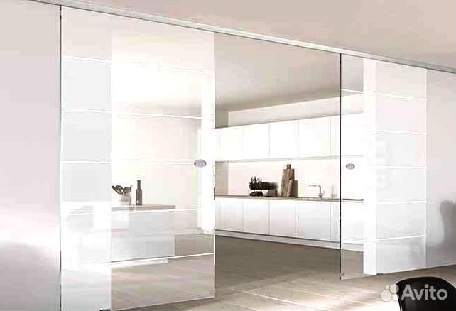 Стеклянная дверь на заказ