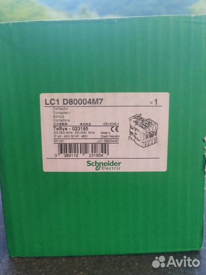 Контактор Schneider Electric LC1D80004M7