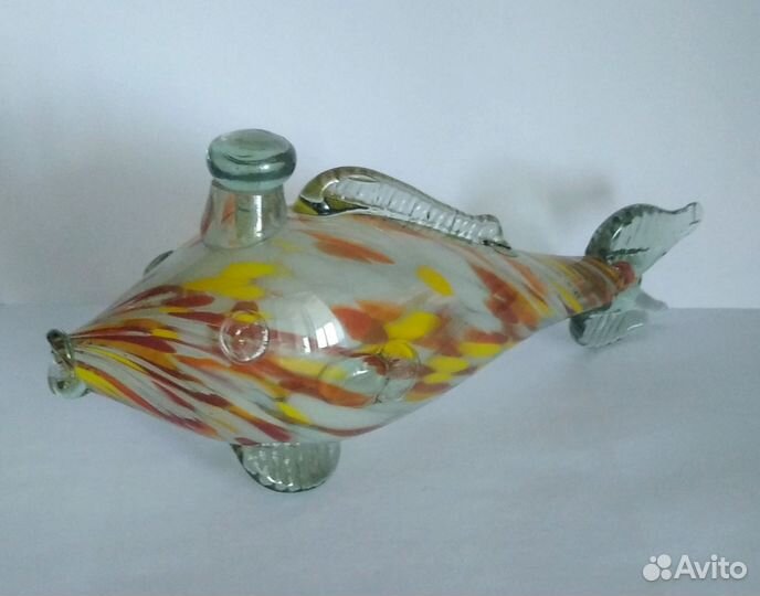 Штоф рыбка стекло СССР