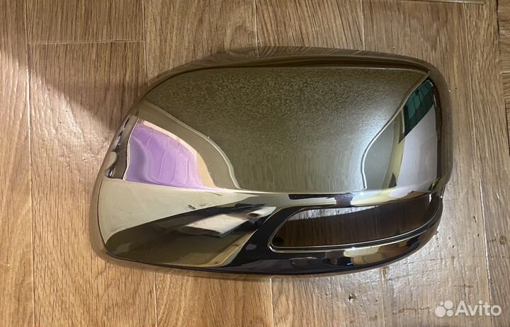 Накладка на зеркало Хромированное на Prado 150