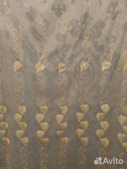 Гардина листики