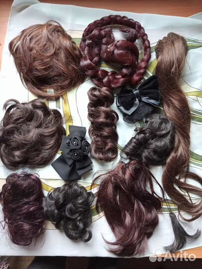 Парики, шиньоны, накладки из волос