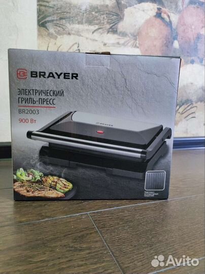 Электрический гриль-пресс brayer BR2003