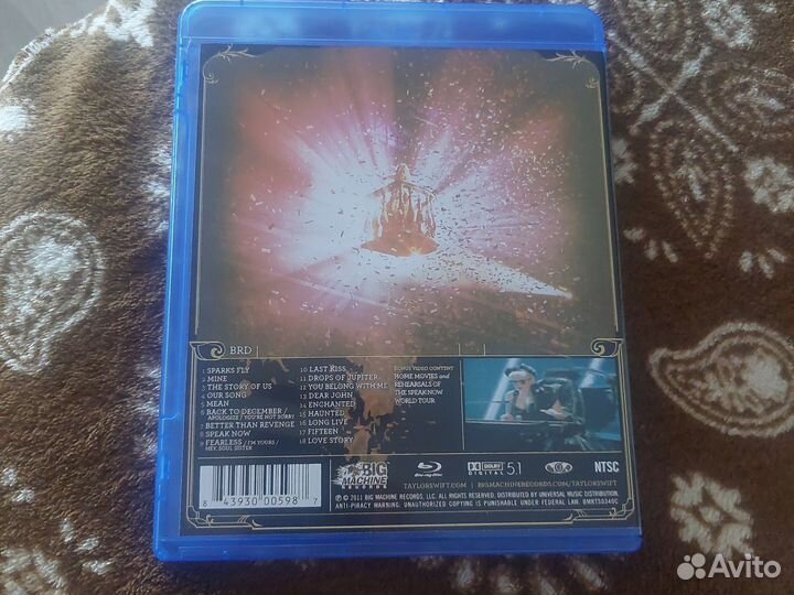 Taylor Swift - Speak Now, World Tour Live Blu-Ray