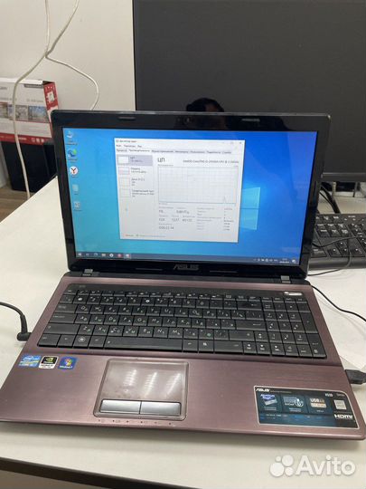 Ноутбук asus x53s i5-2450/4гб/250ssd
