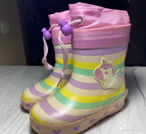 Детские резиновые сапоги 23 размер