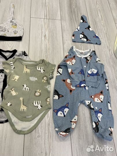 Вещи пакетом на мальчика 62 68