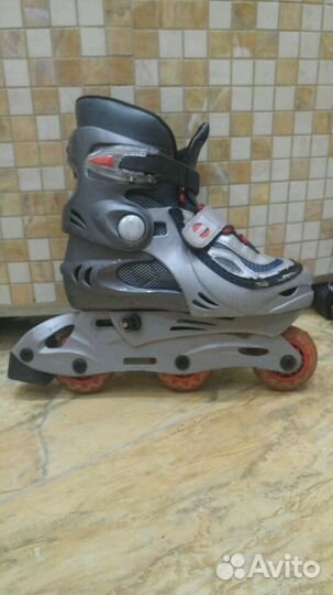 Коньки роликовые раздвижные детские р.30-34