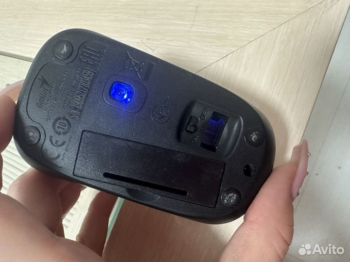 Беспроводная мышь genius белая компьютерная мышка