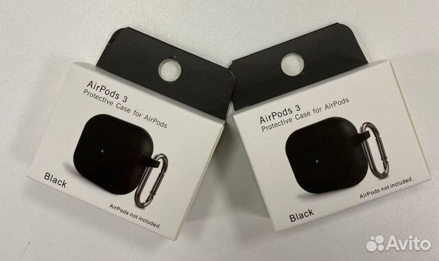 Силиконовый чехол для AirPods 3 с карабином