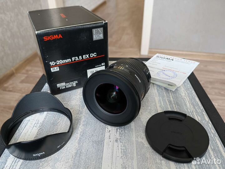 Sigma 10-20mm f3.5 EX DC для Sony A (E)