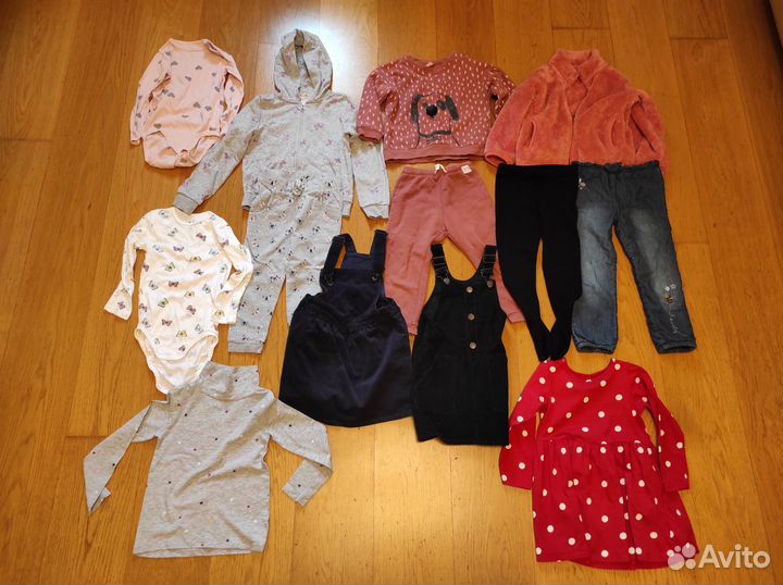 Пакет одежды на девочку 98 104