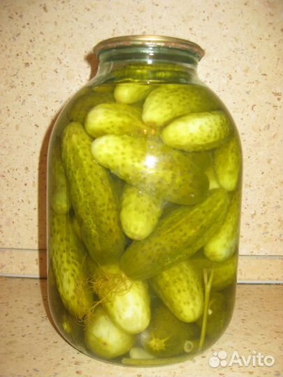 Огурцы консервированные 3л