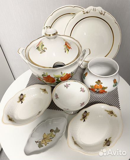 Посуда из СССР Коростень Вербилки Дулево