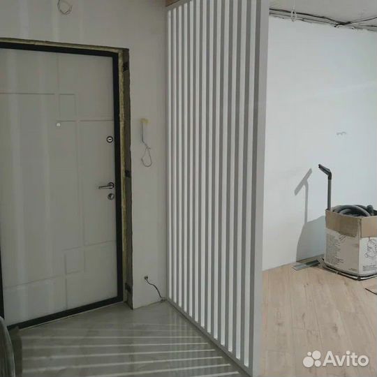 Реечные перегородки для зонировария