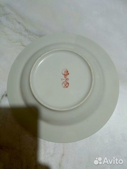 Порционные тарелки СССР. Сумской Фз 1974г.Позолота