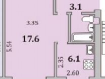 1-к. квартира, 29,8 м², 2/5 эт.