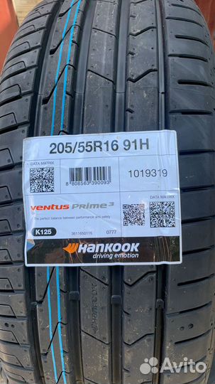 Hankook Ventus Prime 3 K125 205/55 R16 91H
