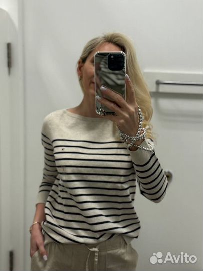 Свитер джемпер женский в полоску tommy hilfiger