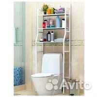 Напольная полка-стеллаж в ванную комнату, полка на