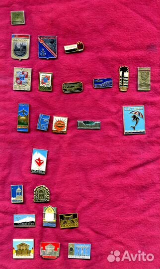 Значки 70-х годов. Города России