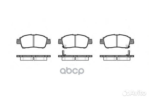 Колодки торм.пер. 0712.02 Remsa