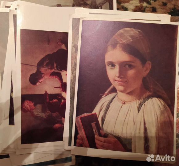 Советские открытки (репродукции полотен известных
