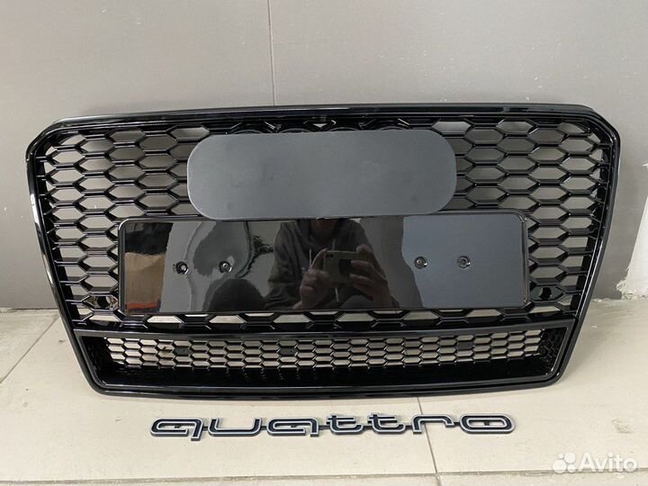 Решетка RS стиль для Audi A7 4G дорест кватро