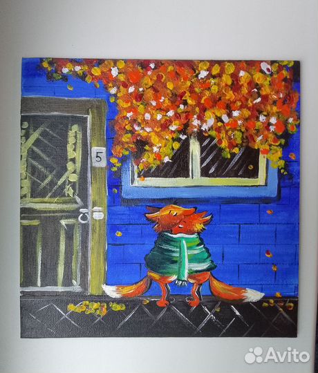 Картина на холсте Лисички