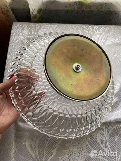 Хрустальная фруктовница