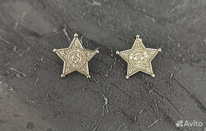 Серьги звезды Chanel