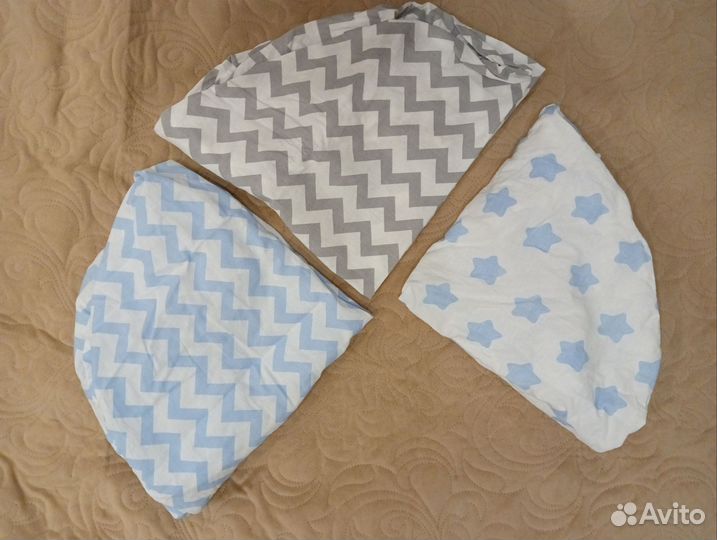 Простыни детские для круглого матраса 75 на 75 см