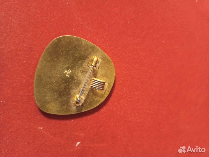 Брошь-кулон Редкость. Горячая Эмаль. СССР