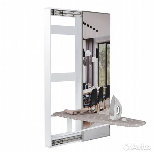 Настенная гладильная доска с зеркалом