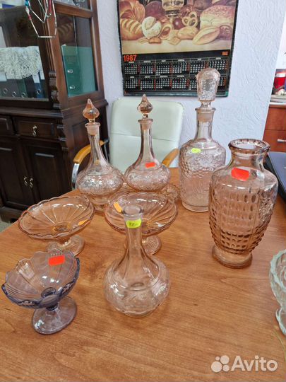 Вазочка СССР стекло