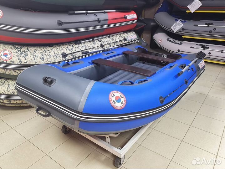 Лодка сине-серая mishimo PRO 335