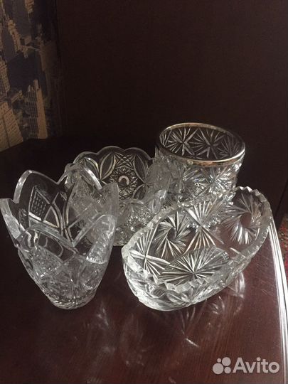 Хрустальная конфетница СССР