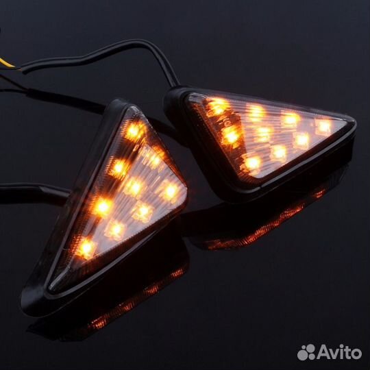 Поворотники универсальные светодиодные (дым)