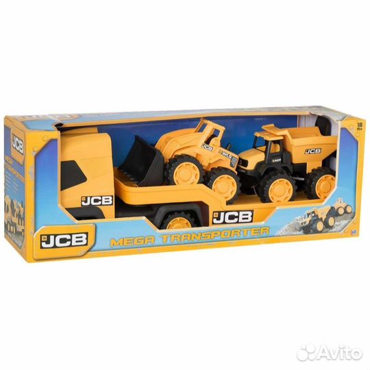 Игрушка машинка Мегаперевозчик JCB новый