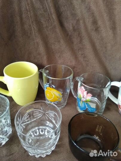 Бокалы, чашки, стаканы, набором