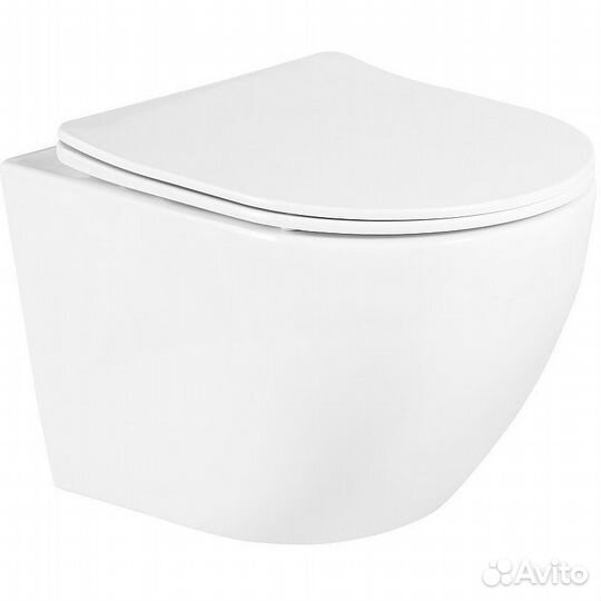 Унитаз подвесной безободковый BelBagno UNO с сиден