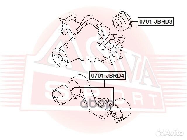 Сайлентблок 0701jbrd3 asva