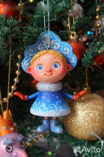 Елочная игрушка Снегурочка