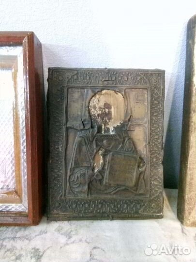 Иконы неопалимая Купина, Павел, Вседержитель, киот