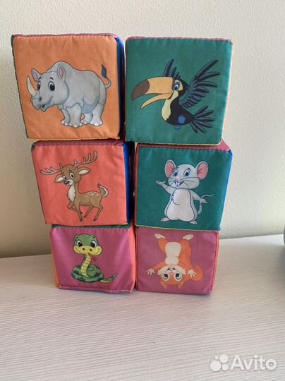 Развивающий кубик мягкий